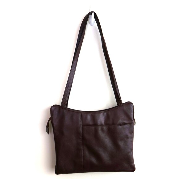 Dark Brown Bag - Genuine Leather - Shoulder Bag - Picture 5 of 16